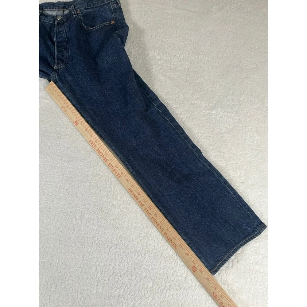 Levi's 501 Premium‎ Dark Wash Denim Jeans Men's Sz 34x29 (36x29) Button Fly USA
